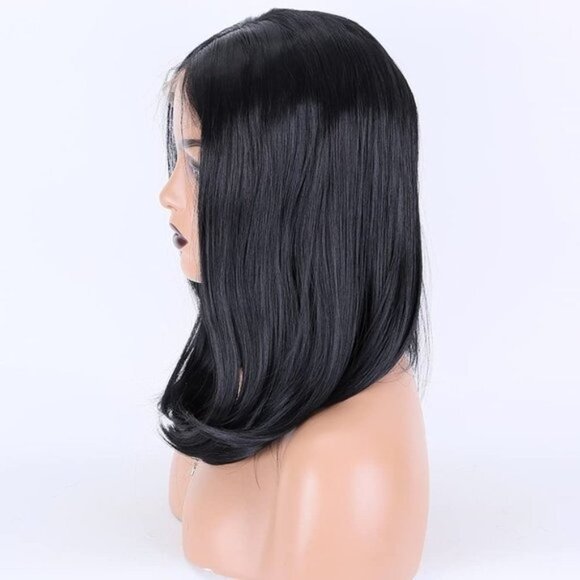 Short Bob Black Hair LACE Wigs - Picture 8 of 9